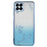 KADEM For Samsung Galaxy M33 5G (Global Version) Gradient Glitter TPU Case Flower Pattern Bling Rhinestone Cover - Blue - 1