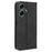 For Infinix Hot 30 X6831 PU Leather Flip Folio Case Retro Texture Stand Wallet Magnetic Cell Phone Cover - Black - 7