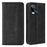 For TECNO Spark 10 5G PU Leather Phone Stand Case Wallet Retro Phone Cover - Black - 1