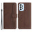 YX003 For Samsung Galaxy A53 5G Phone Shell Wallet PU Leather Imprinted Smile Pattern Phone Stand Case - Coffee - 1