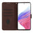 YX003 For Samsung Galaxy A53 5G Phone Shell Wallet PU Leather Imprinted Smile Pattern Phone Stand Case - Coffee - 2