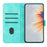 YX003 For Samsung Galaxy A73 5G PU Leather Wallet Phone Stand Case Imprinted Smile Pattern Cell Phone Cover - Baby Blue - 2