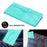 YX003 For Samsung Galaxy A73 5G PU Leather Wallet Phone Stand Case Imprinted Smile Pattern Cell Phone Cover - Baby Blue - 6