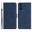 YX003 For Samsung Galaxy A54 5G PU Leather Wallet Phone Stand Case Imprinted Pattern Cover - Sapphire - 1