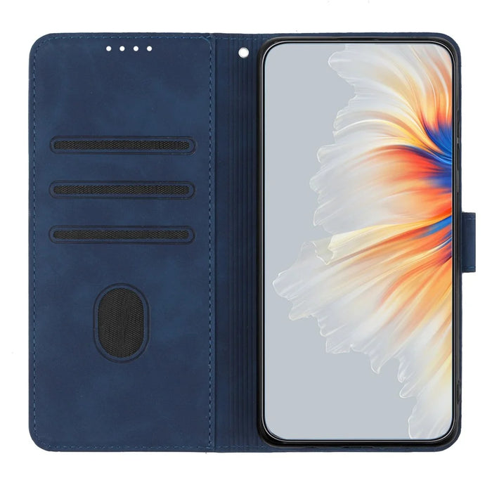 YX003 For Samsung Galaxy A54 5G PU Leather Wallet Phone Stand Case Imprinted Pattern Cover - Sapphire - 2