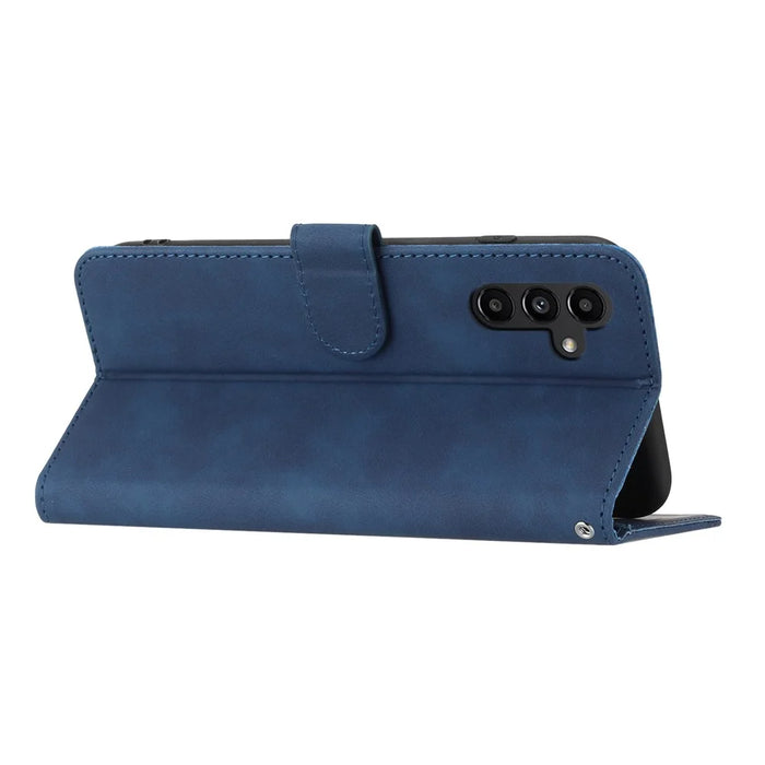 YX003 For Samsung Galaxy A54 5G PU Leather Wallet Phone Stand Case Imprinted Pattern Cover - Sapphire - 4