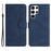 YX003 For Samsung Galaxy S23 Ultra PU Leather Cover Wallet Stand Imprinted Pattern Phone Case - Sapphire - 1