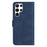 YX003 For Samsung Galaxy S23 Ultra PU Leather Cover Wallet Stand Imprinted Pattern Phone Case - Sapphire - 7