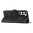 YX003 For Samsung Galaxy S23 Cell Phone Case Anti-Scratch PU Leather Wallet Stand Imprinted Smile Pattern Cover - Black - 4
