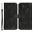 YX003 For Samsung Galaxy A34 5G Phone Case PU Leather Wallet Stand Imprinted Pattern Cover - Black - 1