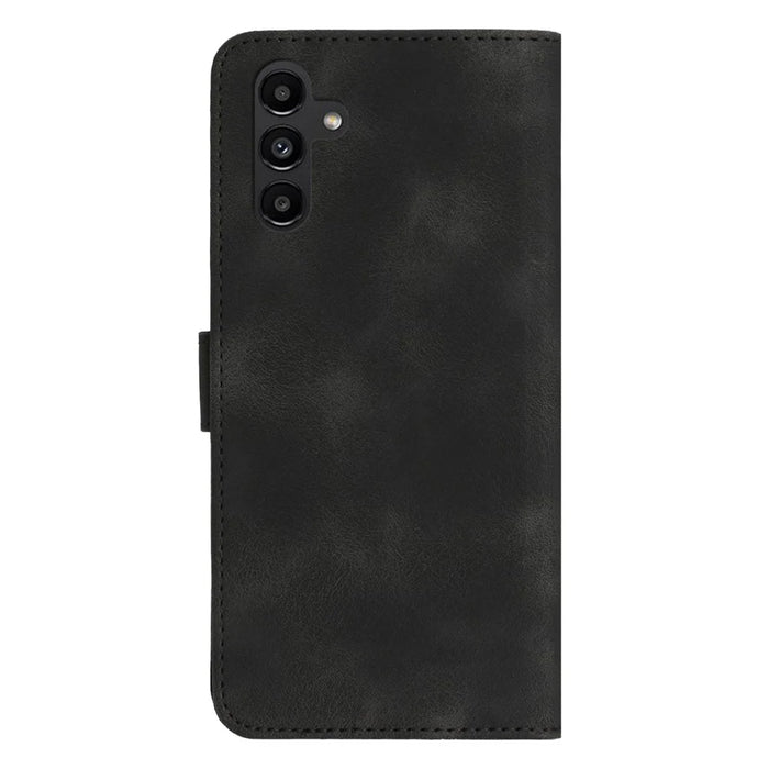 YX003 For Samsung Galaxy A34 5G Phone Case PU Leather Wallet Stand Imprinted Pattern Cover - Black - 7