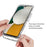 For Samsung Galaxy A34 5G PC TPU Phone Case Gradient Color Cell Phone Shell with PET Screen Protector - Black - 4