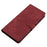 For Samsung Galaxy S23 Solid Color Leather Wallet Protective Cover Skin-touch Stand Phone Case - Red - 6