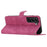 For Samsung Galaxy S22 5G Solid Color Leather Wallet Shell Skin-touch Anti-drop Stand Phone Case - Rose - 3
