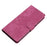 For Samsung Galaxy S22 5G Solid Color Leather Wallet Shell Skin-touch Anti-drop Stand Phone Case - Rose - 6