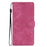 For Samsung Galaxy S22 5G Solid Color Leather Wallet Shell Skin-touch Anti-drop Stand Phone Case - Rose - 7