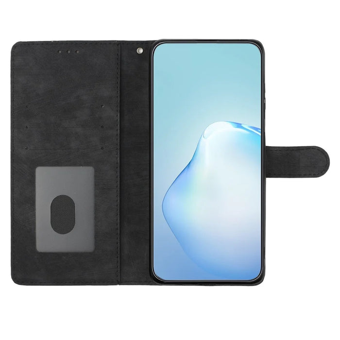 For Samsung Galaxy A22 4G (EU Version) PU Leather Wallet Protective Shell Skin-touch Flip Stand Phone Case - Black - 2