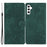 For Samsung Galaxy A54 5G PU Leather Protective Shell Skin-touch Flip Stand Wallet Mobile Case - Green - 1