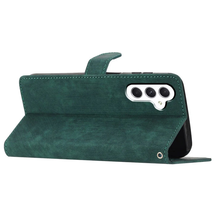 For Samsung Galaxy A54 5G PU Leather Protective Shell Skin-touch Flip Stand Wallet Mobile Case - Green - 3