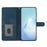 Leather Protective Cover for Samsung Galaxy A22 5G (EU Version) ,  Solid Color Skin-touch Phone Wallet Stand Case - Blue - 2