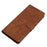 Wallet Shell for iPhone 14 Pro Max Solid Color Skin-touch PU Leather Anti-drop Stand Phone Case - Brown - 6