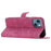 For iPhone 14 Plus PU Leather Wallet Fully Wrapped Cover Skin-touch Stand Phone Case - Rose - 3