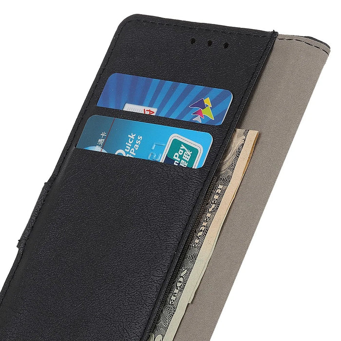Anti-Scratch Protective Cover for Google Pixel 8 PU Leather Wallet Phone Case with Stand - Black - 5