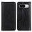 For Google Pixel 8 Litchi Texture Shockproof Wallet Stand Phone Case Split Leather+TPU Protective Cover - Black - 1