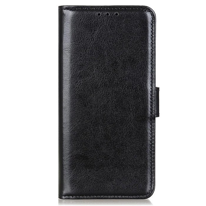Phone Cover for Google Pixel 8 Pro PU Leather+TPU Wallet Crazy Horse Texture Cellphone Case - Black - 6