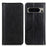 For Google Pixel 8 Pro Anti-Scratch Litchi Texture Mobile Phone Case Split Leather+TPU Phone Cover Wallet - Black - 1