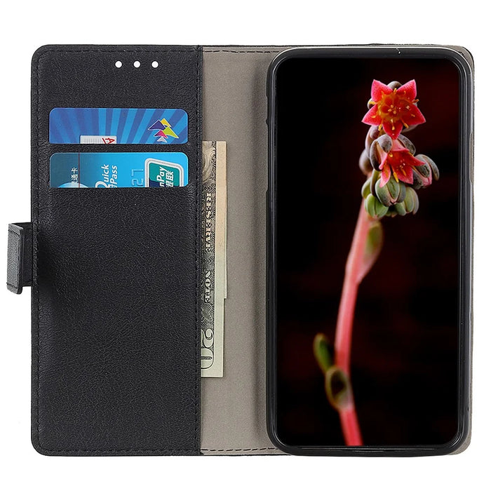 Anti-Scratch Cover for Google Pixel 8 Pro PU Leather Wallet Phone Protective Case with Stand - Black - 2