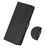 PU Leather Phone Case for Google Pixel 8 , Cowhide Texture Protective Cover with Stand Wallet - Black - 5