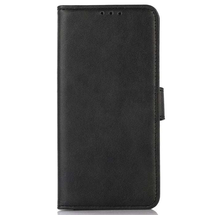 PU Leather Phone Case for Google Pixel 8 , Cowhide Texture Protective Cover with Stand Wallet - Black - 6