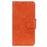 Stand Shell for Google Pixel 8 Split Leather Phone Case Nappa Texture Wallet Cover - Orange - 6