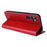 FIERRE SHANN For Samsung Galaxy A34 5G PU Leather Wallet Shockproof Cover Flip Stand Phone Case - Red - 4
