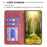 For Nokia C22 PU Leather Folio Cover Imprinting Pattern Card Holder Stand Phone Case - Red - 3