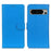 Phone Case for Google Pixel 8 Pro Litchi Texture Leather Wallet Flip Stand Phone Cover - Blue - 1