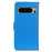 Phone Case for Google Pixel 8 Pro Litchi Texture Leather Wallet Flip Stand Phone Cover - Blue - 7