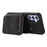 For Samsung Galaxy A54 5G Kickstand Phone Case Zipper Card Bag Leather TPU Phone Cover with Straps - Black - 3