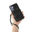 For Samsung Galaxy A54 5G Kickstand Phone Case Zipper Card Bag Leather TPU Phone Cover with Straps - Black - 5