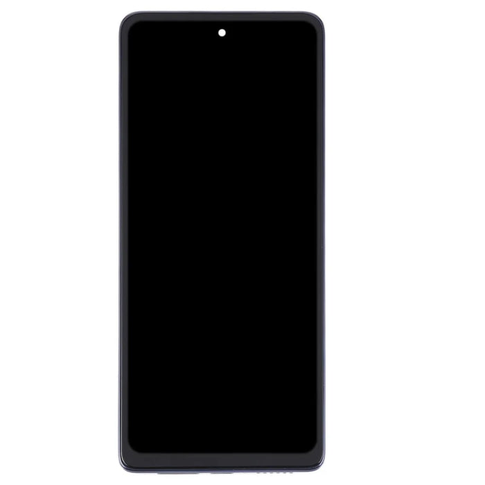 For Motorola Moto G200 5G OEM Grade S LCD Screen and Digitizer Assembly + Frame Replacement Part (without Logo) - Blue - 5