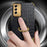 For Samsung Galaxy S23+ PU Leather Coated TPU Case 6D Electroplating Ring Kickstand Phone Cover - Black - 3