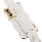 For Samsung Galaxy S23+ Crocodile Texture Leather Coated TPU Phone Case 6D Electroplating Wristband Back Cover - White - 6