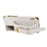 For Samsung Galaxy Note20 5G / Note20 Crocodile Texture Wristband Phone Case 6D Electroplating Leather Coated TPU Cover - White - 3