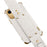 Electroplating Phone Case for iPhone 14 Plus Protective Case with Hand Strap Kickstand - White - 6