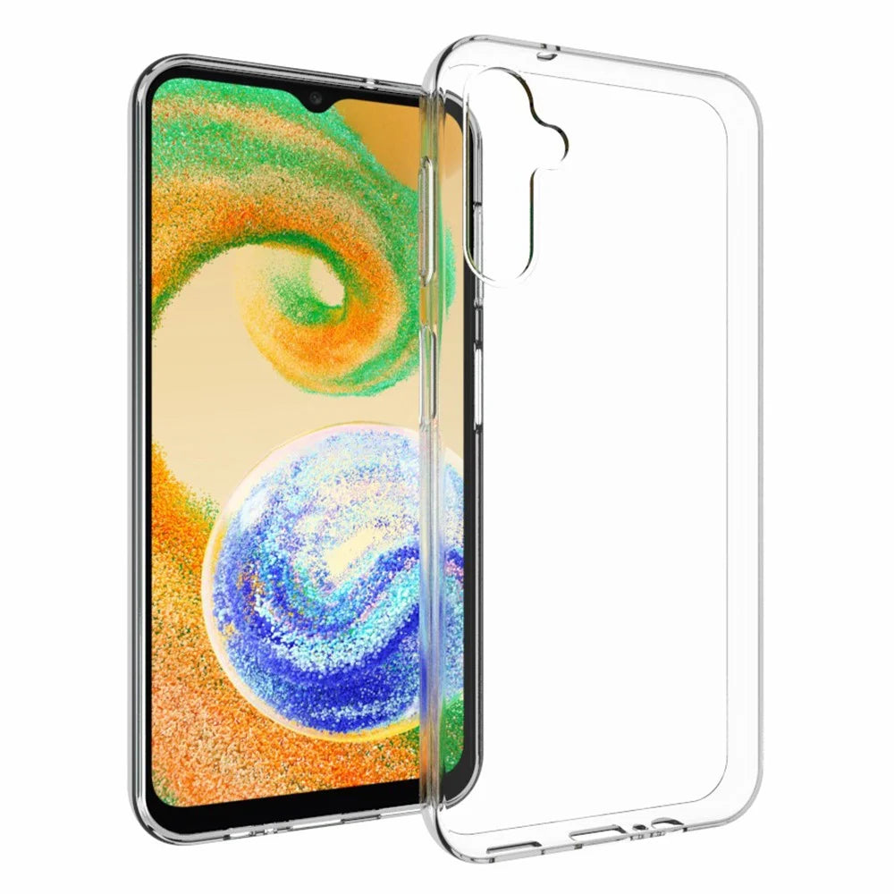 Glossy Phone Cover for Samsung Galaxy A14 4G / 5G Transparent Watermark-Free TPU Phone Case - 1