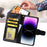 For Nokia G22 Leather Wallet Phone Case Folding Stand Anti-drop Cover - Black - 6