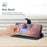 HT03 For Sony Xperia 10 V Skin-touch Leather Phone Case Imprinted Stand Wallet Cover with Shoulder Strap - Black - 3