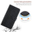 HT03 For Sony Xperia 10 V Skin-touch Leather Phone Case Imprinted Stand Wallet Cover with Shoulder Strap - Black - 6