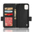 Wallet Case for Nokia C12 4G / C12 Pro / C12 Plus PU Leather Litchi Texture Flip Stand Phone Cover with Strap - Black - 4